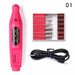 Manicure Nail Set 120W UV LED Lamp Dryer Electric Nail Drill 18/12 PCS Nail Gel Polish Kit