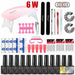 Manicure Nail Set 120W UV LED Lamp Dryer Electric Nail Drill 18/12 PCS Nail Gel Polish Kit