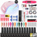Manicure Nail Set 120W UV LED Lamp Dryer Electric Nail Drill 18/12 PCS Nail Gel Polish Kit