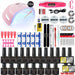 Manicure Nail Set 120W UV LED Lamp Dryer Electric Nail Drill 18/12 PCS Nail Gel Polish Kit
