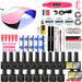 Manicure Nail Set 120W UV LED Lamp Dryer Electric Nail Drill 18/12 PCS Nail Gel Polish Kit