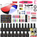 Manicure Nail Set 120W UV LED Lamp Dryer Electric Nail Drill 18/12 PCS Nail Gel Polish Kit