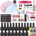 Manicure Nail Set 120W UV LED Lamp Dryer Electric Nail Drill 18/12 PCS Nail Gel Polish Kit