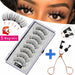 Magnetic Eyelashes Curler Set Long 3D Mink Magnetic Lashes Natural Thick False Eyelashes