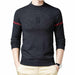 Men Sweater Clothing Knitwear Warm Pullover Striped Fashion Casual O-Neck Pullover
