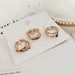 New Arrival Vintage 8Pcs/Set Fairy Colorful Stone Metallic Fashion Finger Rings