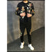 Men Printed Tracksuit Fashion Printing Set Spring Sports Suit 2 Piece Sets