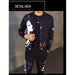 Men Printed Tracksuit Fashion Printing Set Spring Sports Suit 2 Piece Sets