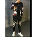 Men Printed Tracksuit Fashion Printing Set Spring Sports Suit 2 Piece Sets