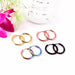 Hoop Earrings Women Colorful Round Circle Earrings Fashion Jewelry