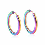 Hoop Earrings Women Colorful Round Circle Earrings Fashion Jewelry