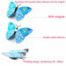12pcs/set 3D Double Layer Colorful Butterfly Wall Sticker Home Decoration