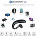 Wireless Bluetooth Headset Hands-Free Ear-Loop All Compatible Earphone Headset