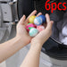 6Pcs Nylon Laundry Ball Washing Machine Sticking Pet Hair Removal Cleaning Balls