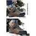 Men Waterproof Leather Boots Sneaker Warm Hiking Outdoor Boots