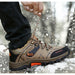 Men Waterproof Leather Boots Sneaker Warm Hiking Outdoor Boots
