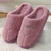 Women Winter Home Slipper Shoes Non-slip Soft Winter Warm House Slippers