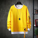 Solid Color Sweatshirt Casual Cotton Sweatshirts For Men