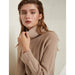 Women Turtleneck Long Sleeve Sweater Dress Loose Aachoae Knitted Long Dress