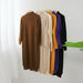Women Turtleneck Long Sleeve Sweater Dress Loose Aachoae Knitted Long Dress