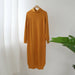 Women Turtleneck Long Sleeve Sweater Dress Loose Aachoae Knitted Long Dress