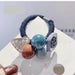 Women Hairbands Big Crystal Pearl Elastic Rubber Band for Girl Fashion