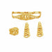 18K Gold Plated Jewelry Set Women Bridal Luxury Necklace Earrings Bracelet Ring Jewelry