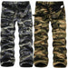Fleece Cargo Pants Men Casual Loose Multi-pocket Trousers Men Winter Military Army Combat CamouflageTactical Pants