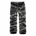 Fleece Cargo Pants Men Casual Loose Multi-pocket Trousers Men Winter Military Army Combat CamouflageTactical Pants