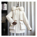 Raccoon Fox Fur Hooded Winter Coat Women White Duck Down Jacket