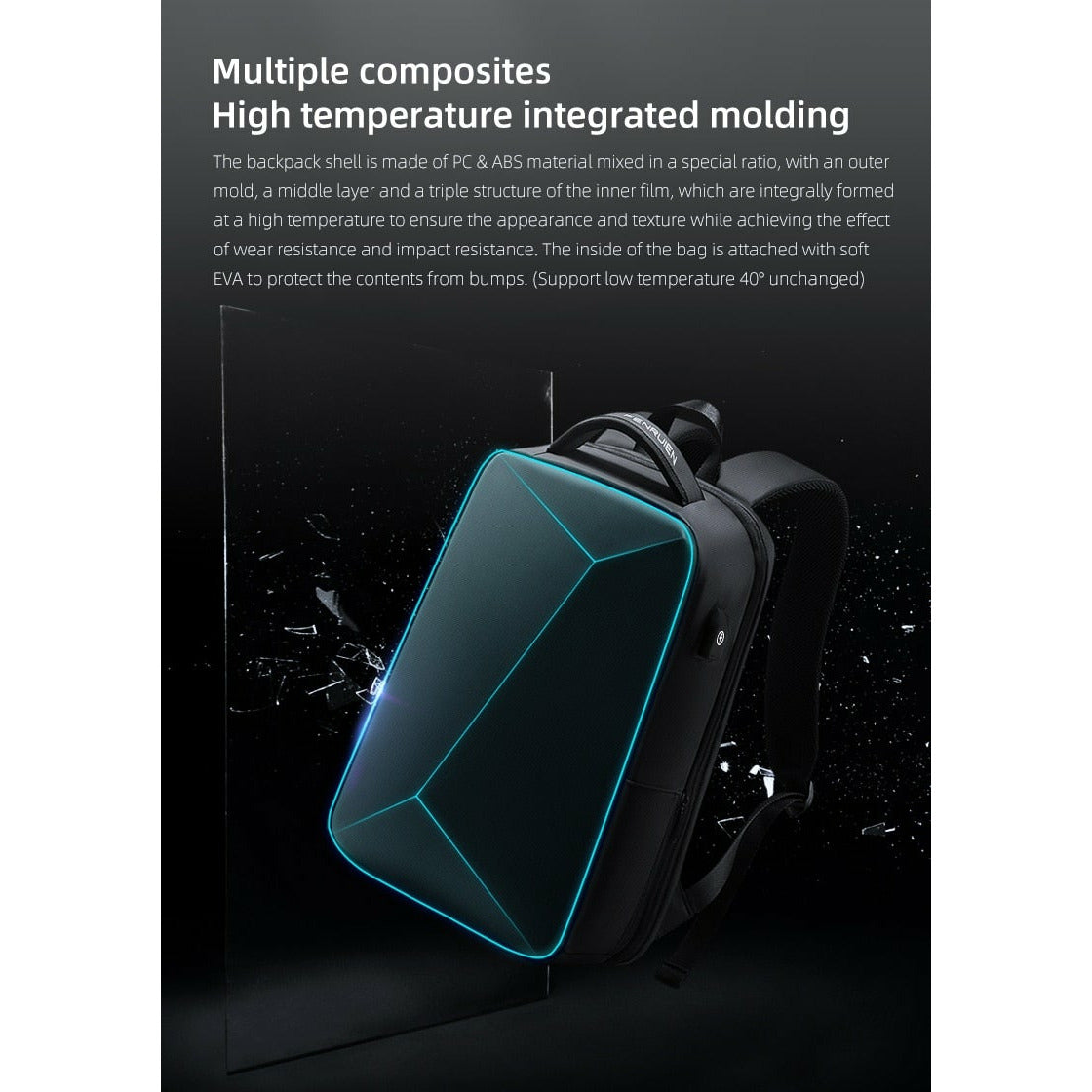 Atomic Computer Bag Unique Design Laptop Backpack Anti-Theft Waterproof USB Charging Bags ...