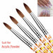 Crystal Acrylic Nail Art Brush UV Gel Carving Pen DIY Nail Drawing Brush