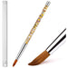 Crystal Acrylic Nail Art Brush UV Gel Carving Pen DIY Nail Drawing Brush