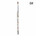 Crystal Acrylic Nail Art Brush UV Gel Carving Pen DIY Nail Drawing Brush