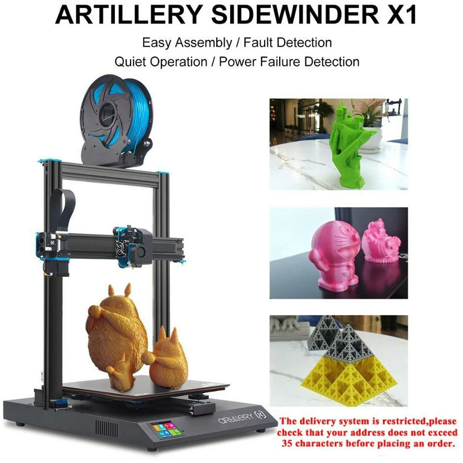 Artillery 3d Printer kit Sidewinder X1 High Precision 3D Printer – Atom ...