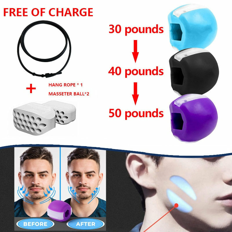 Fitness Face Masseter Jawline Jaw Muscle Exerciser Chew Ball – Atom Oracle