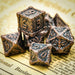 Cusdie Dagger Metal D & D Dice 7 PCs Polyhedral Dice Set Board Games