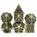 Cusdie Dagger Metal D & D Dice 7 PCs Polyhedral Dice Set Board Games