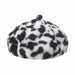 Women Men Winter Soft Warm Hats Outdoor Multicolor Rainbow Faux Fur Bucket Hats