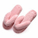 Winter Women House Slippers Faux Fur Fashion Warm Shoes Slip on Furry Slippers