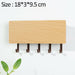 Wall-Hung Type Wooden Decorative Wall Shelf Hanger Organizer Key Rack