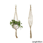 Plant Hanger Baskets Flower Pots Holder Balcony Hanging Knotted Rope Home Decor
