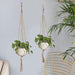 Plant Hanger Baskets Flower Pots Holder Balcony Hanging Knotted Rope Home Decor