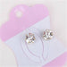 1 Pair Slimming Earrings Magnetic Metabolism-Boosting Stone Stud Earrings Jewelry