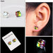 1 Pair Slimming Earrings Magnetic Metabolism-Boosting Stone Stud Earrings Jewelry