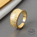 925 Sterling Silver Open Ring Men Women Irregular Wave Fashion Ring Jewelry