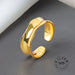 925 Sterling Silver Open Ring Men Women Irregular Wave Fashion Ring Jewelry