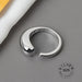 925 Sterling Silver Open Ring Men Women Irregular Wave Fashion Ring Jewelry