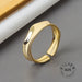 925 Sterling Silver Open Ring Men Women Irregular Wave Fashion Ring Jewelry