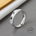 925 Sterling Silver Open Ring Men Women Irregular Wave Fashion Ring Jewelry